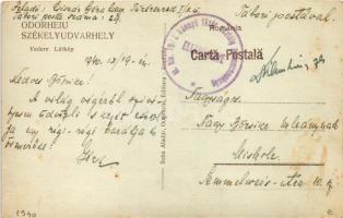 1940 Székelyudvarhely, Odorheiu Secuiesc; Soha Aladár kiadása (EK) + "M. kir. 19/I. könnyű tüzé...