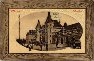 1919 Temesvár, Timisoara; pályaudvar, vasútállomás / railway station (EK)