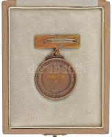 1978. "Magyar Népköztársaság Bajnokságai" kétoldalas bronz díjérem eredeti tokban, "K...