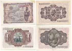 Spanyolország 1945-1953. 1P (4xklf) T:AU-F Spain 1945-1953. 1P (4xdiff) C:AU-F
