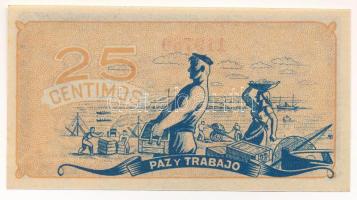 Spanyolország / Polgárháború / Asturia és León DN (1937) 25c T:AU Spain / Civil War / Asturias y Leó...