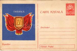 Traiasca - Noiembrie 7. Posta 30 Bani / Romanian-Soviet Communist friendship propaganda (EK)