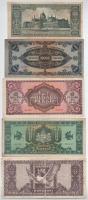 1945-1946. 10.000P - 1.000.000.000P + 1946. 10.000MP - 100.000.000MP (9xklf) T:F közte VF