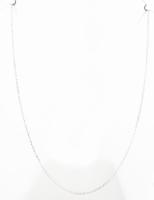 Ezüst (Ag) kerek anker szemes nyaklánc, jelzett, h: 45 cm, nettó: 1,8 g