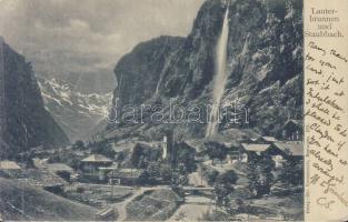 Lauterbrunnen with the Staubbach Falls (EK small tear)
