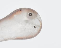 Ezüst (Ag) tejmerő kanál, jelzett, h: 22,5 cm, nettó: 73,7 g