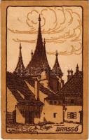 Brassó, Kronstadt, Brasov; Katalin-kapu, a XV. század elején épült, ma már befalazott Katalin-kapu Brassó régi erődítményeinek egyik utolsó maradványa. Kiadja a &quot;Magyar Jövő&quot; / Poarta Ecaterinei / gate, Hungarian irredenta, artist signed (vágott / cut)