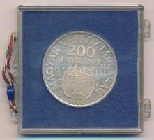 1976. 200Ft Ag "II. Rákóczi Ferenc" plombált MNB tokban T:AU (eredetileg PP) patina Adamo ...