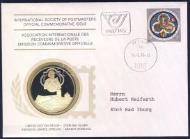 Ausztria 1976. Babenberg a Postamesterek gondozásában kiadott Ag emlékérem 20g érmés, bélyeges borítékon, osztrák bélyeggel, elsőnapi bélyegzővel, német nyelvű ismertetővel T:PP