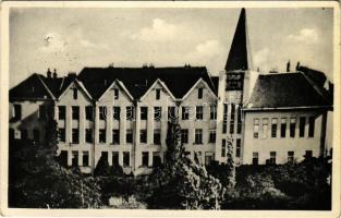 Léva, Levice; gimnázium / grammar school + &quot;1938 Léva visszatért&quot; So. Stpl. (EK)