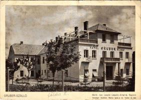 1940 Sopron, Hotel Gruber szálló. Röttig-Romwalter nyomda r.t. (szakadás / tear)