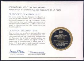 Izrael 1976. "Bezalel Akadémia" a Postamesterek gondozásában kiadott Ag emlékérem 20g érmé...