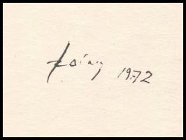 Szalay Lajos (1909-1995): Evolúció, nyomat, papír, paszpartuban, jelzett a nyomaton, 18×20 cm