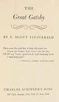 Fitzgerald, F. Scott: The Great Gatsby. Foreword and Study Guide by Albert K. Ridout. New York, 1961, Charles Scribner's Sons. Angol nyelven. Kiadói egészvászon-kötés, kissé foltos lapélekkel.