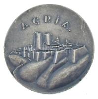 1969. "Agria / XII. Országos Borverseny 1969" ezüstpatinázott bronz emlékérem (50mm) T:XF,VF ph.