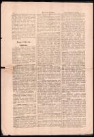 1919 augusztus 8. A Budapesti Közlöny. 71. száma román cenzúrával, benne József főherceg A magyar né...