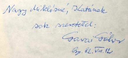 Garai Gábor: Delfin és medúza. (Dedikált!) Bp., 1982, Szépirodalmi Könyvkiadó. Első kiadás. Kiadói e...