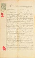 1898. szeptember 9. Budaörs, Ajándékozási szerződés és osztályegyezség a budaörsi Drixler család tagjai között. számos német család adataival, 4 beírt oldalon