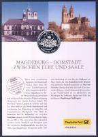 Németország 2001. "Mainz" Ag (999) emlékérem 15g kisalakú emlékíven, alkalmi bélyegzős bél...