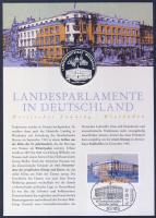 Németország 1999. Wiesbaden Ag (999) emlékérem 15g kisalakú emlékíven, alkalmi bélyegzős bélyeggel T:PP