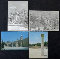 IZRAEL - 7 db MODERN sorozat vagy leporello + 21 képeslap + Mount Herzl füzet