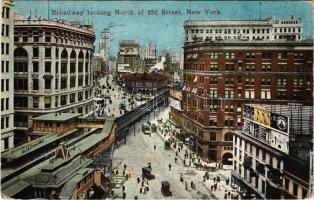 1912 New York City, Broadway looking North of 33rd Street (worn corners)