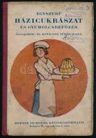 Kovácsné Tüdős Ilona: Egyszerű házi cukrászat és gyümölcsbefőzés. [Bp., 1925.], Méhner, 98,103-104 p. Kiadói illusztrált félvászon-kötés, kopott, foltos borítóval, a borítón bejegyzéssel, egy lapon (69/70) kivágással, két lap hiánnyal (99/100,101/102.)