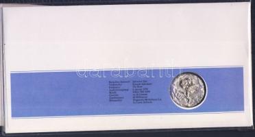 NSZK 1976. "Salvador Dali: A rózsa; Konrad Adenauer" Ag (999) 23g érmés borítékon elsőnapi...