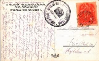 1938 Ipolyság, Sahy; bevonulás, kerékpáros katonák / entry of the Hungarian troops, soldiers on bicy...