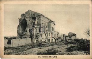 Gorizia, Görz, Gorica; St. Andrä / Chiesa di Sant&#039;Andrea Apostolo / WWI military destroyed church (EK)