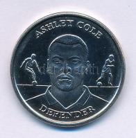 Anglia 2004. "Ashley Cole - hátvéd / 2004 - Anglia - Az angol csapat hivatalos éremgyűjteménye" Ni labdarúgó emlékérem kapszulában (27mm) T:UNC England 2004. "Ashley Cole - defender / England 2004 - The Official England Squad Medal Collection" Ni commemorative football medallion in capsule (27mm) C:UNC