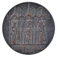 Peternák Gusztáv (1928- ) 1973. &quot;Esztergom&quot; kétoldalas bronz emlékérem (37mm) T:AU patina