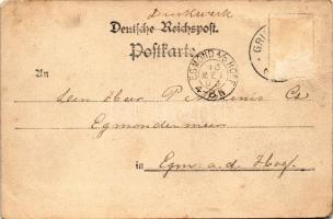 1903 Griethausen (Kleve), Molkerei, Kath. Pfarrkirche, Blick auf die Brücke / dairy farm, parish chu...