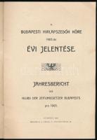 1903 A Budapesti Hírlapszedők Köre 1903-iki évi jelentése magyar és német nyelven