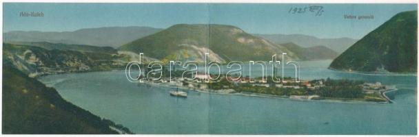 Ada Kaleh, Vedere generala / 2-részes kinyitható panorámalap / 2-tiled folding panoramacard