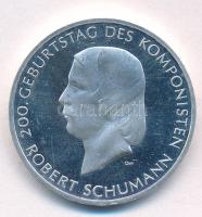 Németország 2010J 10E Ag &quot;Robert Schumann 200. születésnapja&quot; T:AU (eredetileg PP) felszíni karc Germany 2010J 10 Euro Ag &quot;200th Anniversary of birth - Robert Schumann&quot; C:AU (originally PP) surface scratch  Krause KM#288