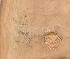 Komlós Testvérek elefánt könyvtámasz és néger zenész, mindkettő jelzett és javított, m: 13-15 cm