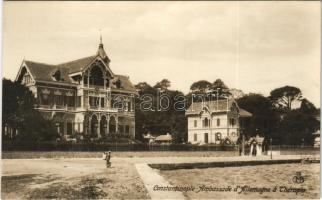 Constantinople, Istanbul; Ambassade d'Allemagne á Thérapia / Embassy of Germany and hotel, phot...