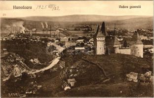 Vajdahunyad, Hunedoara; Vederea generala. E. Tintea / vasgyár és vár / iron works, factory, castle