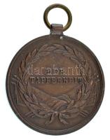 1914. "Ferenc József Bronz Vitézségi Érem" bronz kitüntetés mellszalag nélkül. Szign.: Tau...
