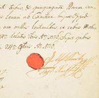 ca 1750-1800 11 db nagyrészt XVIII. századi kárpátaljai vonatkozású részben magyar nyelvű ex offo hi...