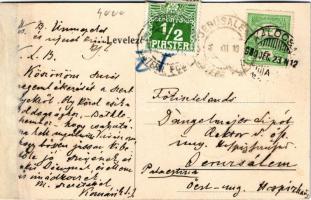 1910 Kalocsa, Jézus Társasági érseki Stephaneum fúvós zenekara - Dangelmayer Lipót rektornak küldve ...