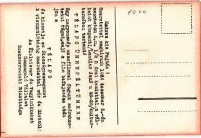 1964 Mikulás - Az Élelmiszer és Vegyicikkeket Csomagoló Vállalat Szakszervezeti Bizottsága meghívója...