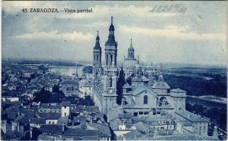 1928 Zaragoza, Vista parcial / general view, basilica (EK)