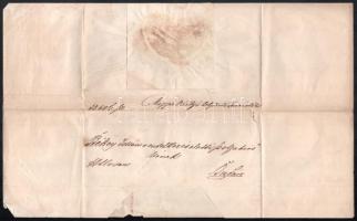 cca 1861 Buda, m. kir. helytartótanács nevében kiállított levél Békey István (1829-1888) budai szolg...