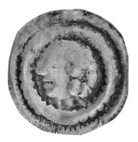 1180-1240. Bracteata Ag &quot;III. Béla - IV. Béla&quot; (0,32g) T:F Hungary 1180-1240. Bracteata Ag &quot;Bela III - Bela IV.&quot; (0,32g) C:F  Huszár 192., Unger I.: 122.