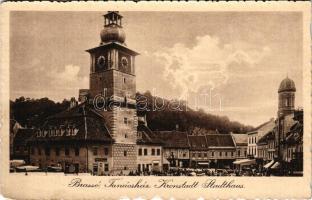 Brassó, Kronstadt, Brasov; Tanácsház, piac / town hall, market