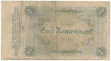 Német Harmadik Birodalom 1935. 1M T:F,VG / German Third Reich 1935. 1 Rentenmark C:F,VG Krause P#161