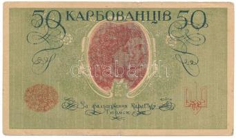 Ukrajna / Autonóm Köztársaság 1918. 50K T:F kis szakadás  Ukraine / Autonomous Republic 1918. 50 Karbovantsiv C:F small tear  Krause P#5