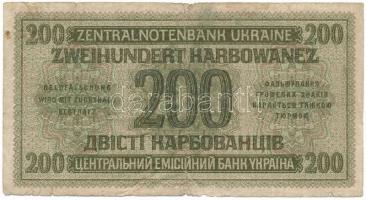 Ukrajna / Német megszállás 1942. 200K "1 2942956" T:VG 
Ukraine / German occupation 1942....